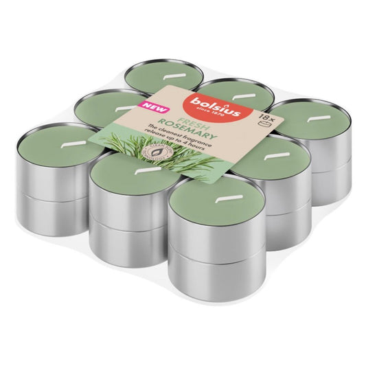 Bolsius True Scents Geurtheelichten Rozenmarijn 18 Stuks
